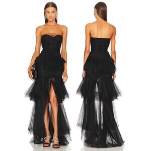 Michael Costello x REVOLVE Alai Gown Strapless Ruffle Formal Statement Party XS